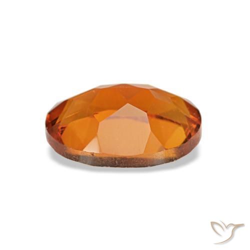 Citrino laranja natural 0,73ct, corte oval, VVS-VS