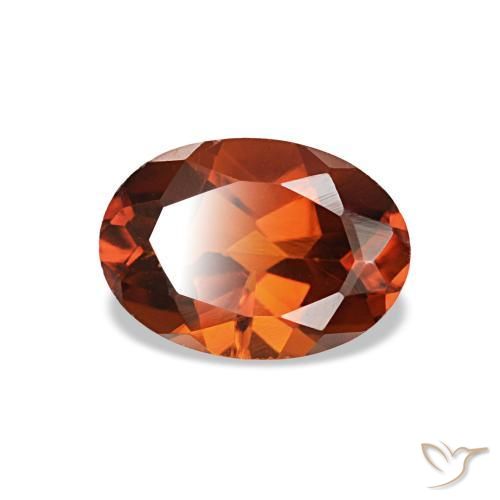Citrino laranja natural 0,73ct, corte oval, VVS-VS