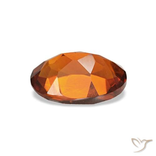 Citrino laranja natural 0,69ct, corte oval, VVS-VS