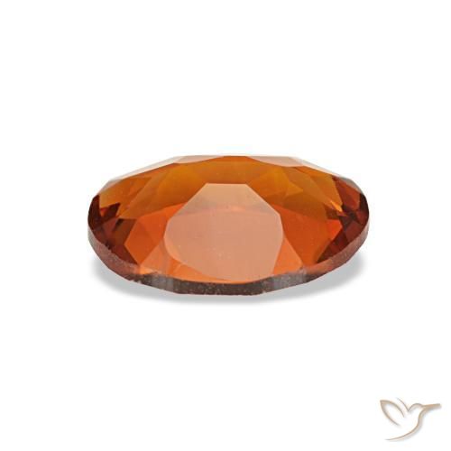 Citrino laranja natural 0,66ct, corte oval, VVS-VS