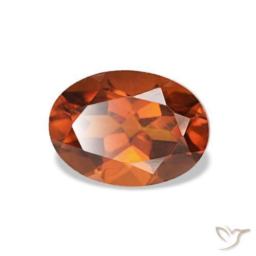 Citrino laranja natural 0,83ct, corte oval, VVS-VS