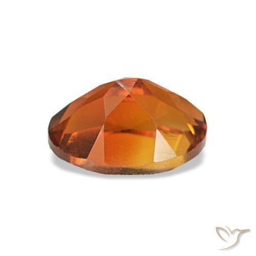 Citrino laranja natural 0,83ct, corte oval, VVS-VS