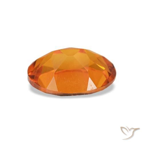 Citrino laranja natural 0,73ct, corte oval, VVS-VS