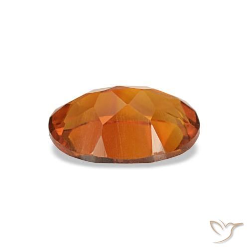 Citrino laranja natural 0,63ct, corte oval, VVS-VS