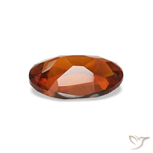 Citrino laranja natural 0,58ct, corte oval, VVS-VS