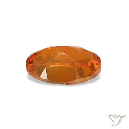 Citrino laranja natural 0,70ct, corte oval, VVS-VS
