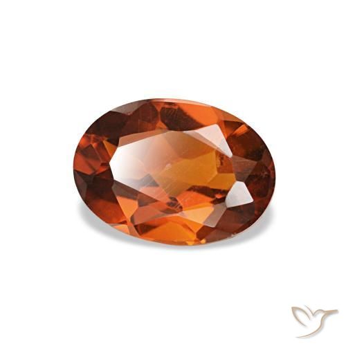 Citrino laranja natural 0,72ct, corte oval, VS-SI