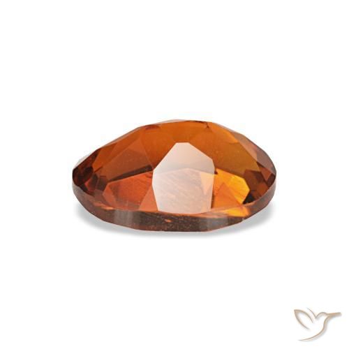 Citrino laranja natural 0,72ct, corte oval, VS-SI