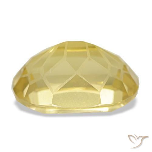 Citrino amarelo natural 3,66ct, corte oval, VVS
