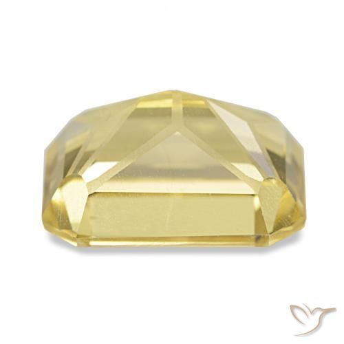 Citrino amarelo natural 3,56ct, corte esmeralda, VVS