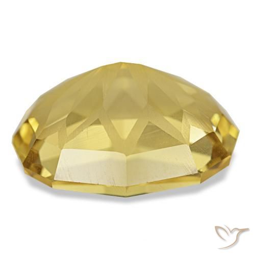Citrino amarelo natural 9,03ct, corte oval, VVS