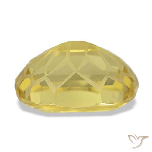 Citrino amarelo natural 5,48ct, corte oval, VVS