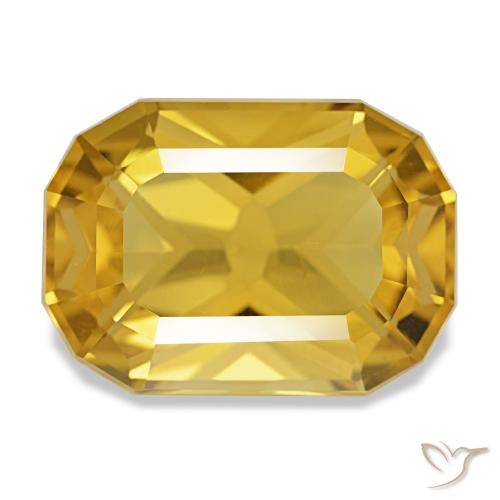 10.70ct dourado citrino, almofada, VS