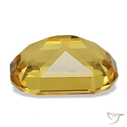 Citrino dourado natural 10,70ct, almofada cortada, VS