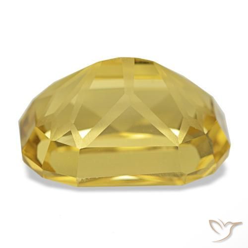 Citrino amarelo natural 12,35ct, almofada cortada, VVS-VS