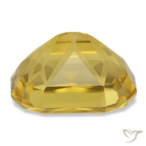 Citrino amarelo natural 12,45ct, almofada cortada, VVS-VS