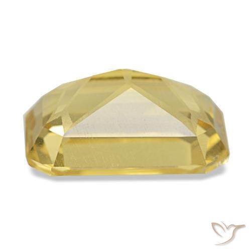 Citrino amarelo natural 3,88ct, corte esmeralda, VVS-VS