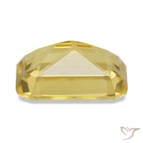 Citrino amarelo natural 3,72ct, corte esmeralda, VVS-VS