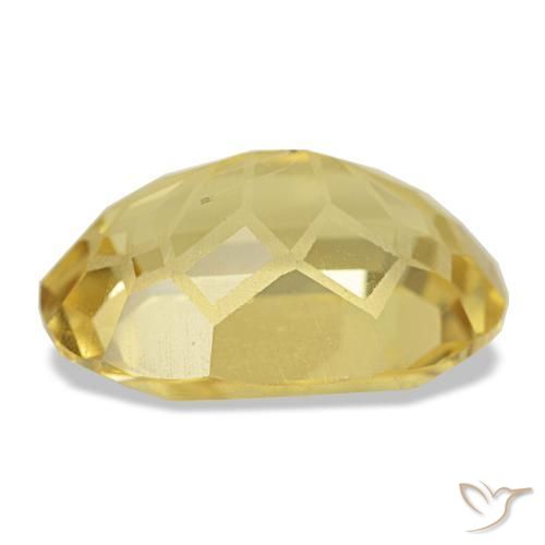 Citrino amarelo natural 4,83ct, corte oval, VS
