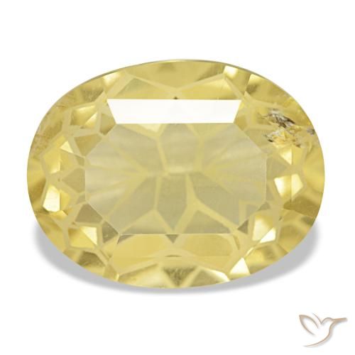 4.55ct amarelo citrino, oval, VS-SI