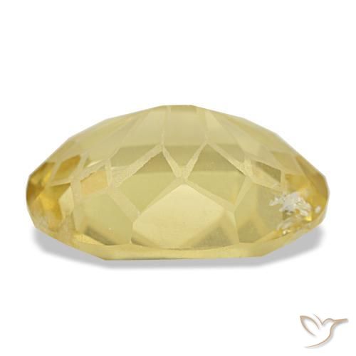Citrino amarelo natural 4,55ct, corte oval, VS-SI