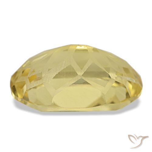 Citrino amarelo natural 5,78ct, corte oval, VS