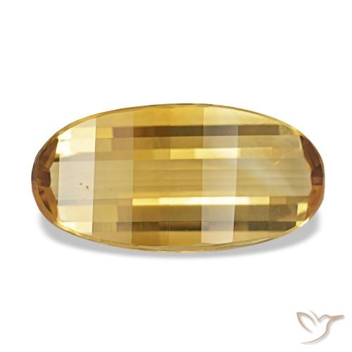 Citrino dourado natural 2,18ct, corte oval, VVS