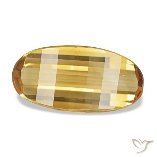Citrino dourado natural 2,18ct, corte oval, VVS