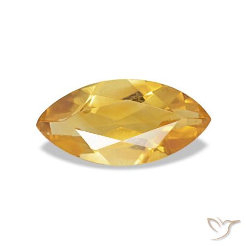 0.44ct dourado citrino, marquise, VS