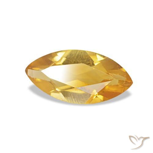 Citrino dourado natural 0,44ct, marquise, VS