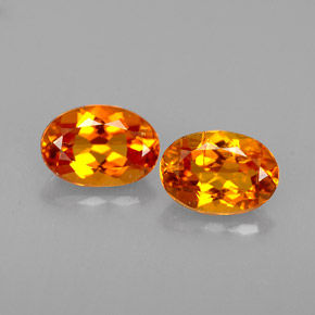 Pedras preciosas de clinohumita laranja natural de  ct, corte oval, VS-SI