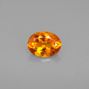 Clinohumita Amarelo alaranjado Natural 0.60ct, Corte Oval, VS-SI