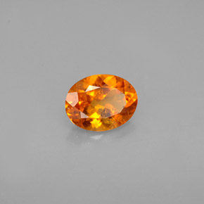Clinohumita Amarelo alaranjado Natural 0.60ct, Corte Oval, VS-SI