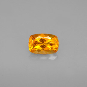 Clinohumita laranja natural 0,58ct, almofada cortada, VS-SI