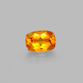 Clinohumita Amarelo alaranjado Natural 0.59ct, Almofada cortada, VS