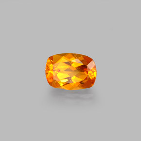 Clinohumita Amarelo alaranjado Natural 0.59ct, Almofada cortada, VS