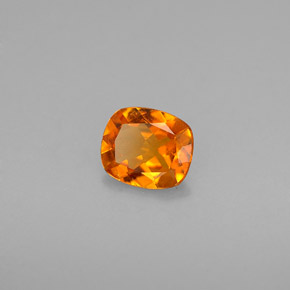 Clinohumita laranja natural 0,49ct, almofada cortada, VS-SI