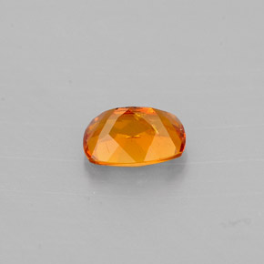 Clinohumita laranja natural 0,59ct, almofada cortada, VS