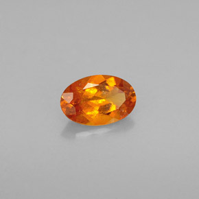 Clinohumita Amarelo alaranjado Natural 0.54ct, Corte Oval, VS-SI