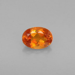Clinohumita Amarelo alaranjado Natural 0.64ct, Corte Oval, VS-SI