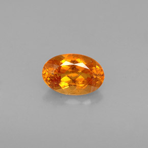 Clinohumita Amarelo alaranjado Natural 0.64ct, Corte Oval, VS-SI