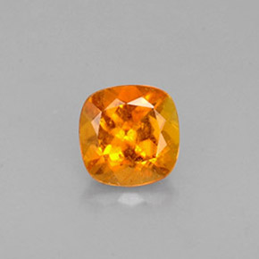 Clinohumita Amarelo alaranjado Natural 0.41ct, Almofada cortada, VS