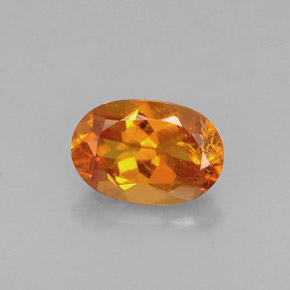 Clinohumita Amarelo alaranjado Natural 0.60ct, Corte Oval, VS-SI