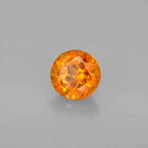 Clinohumita Amarelo alaranjado Natural 0.46ct, Corte Redondo, VS