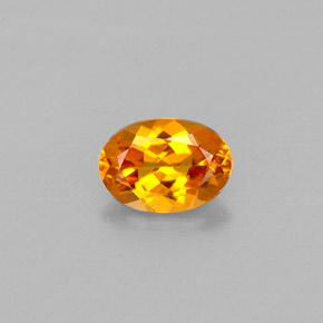 Clinohumita Amarelo alaranjado Natural 0.47ct, Corte Oval, VS
