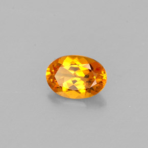 Clinohumita Amarelo alaranjado Natural 0.47ct, Corte Oval, VS