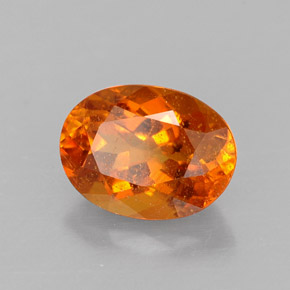 Clinohumita Amarelo alaranjado Natural 1.43ct, Corte Oval, SI