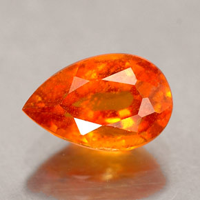 Clinohumita Amarelo alaranjado Natural 1.75ct, Formato de pêra, SI