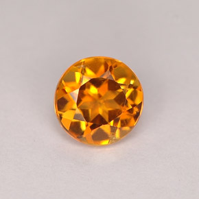 Clinohumita Amarelo alaranjado Natural 0.71ct, Corte Redondo, VS