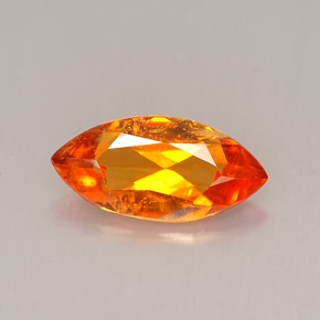 Clinohumita laranja natural 1,34ct, marquise, VS-SI